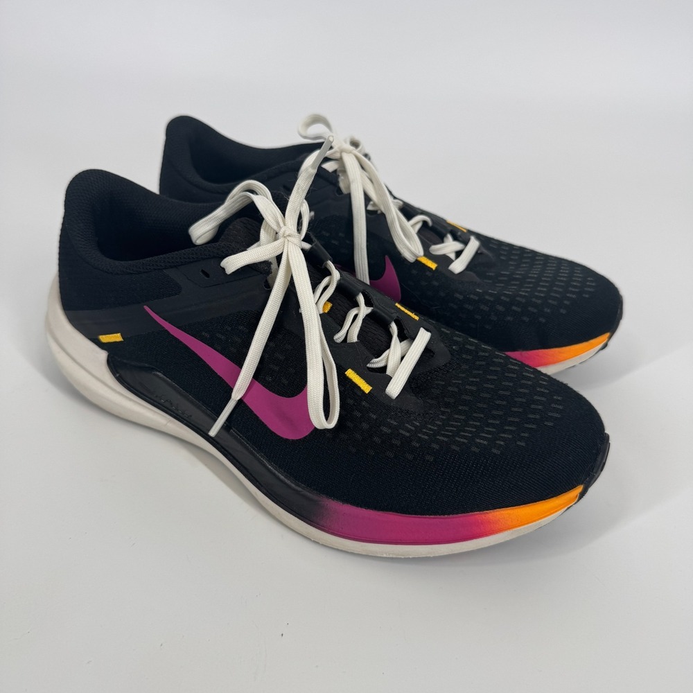 Nike Winflo 10 Women's 9.5 Running Sneakers Black Magenta Laser Orange